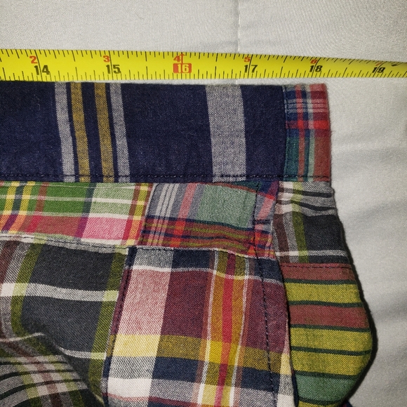 Polo Ralph Lauren Madras Plaid Patchwork Classic Shorts Men's Size 34 New - Picture 8 of 11